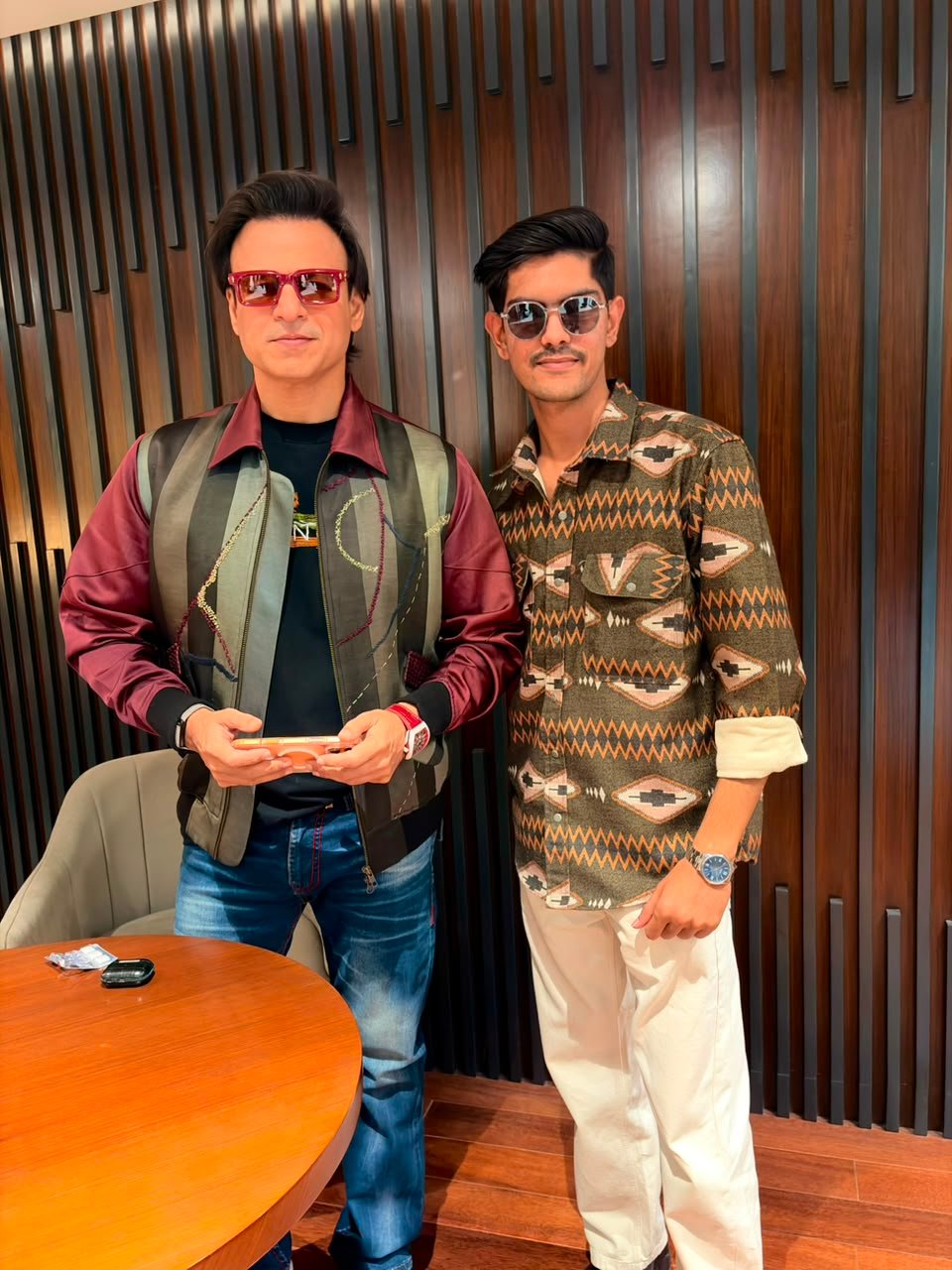 Ronit Raj with a celebrity